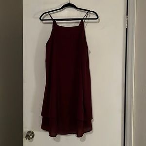 Maroon dress, size XL. Worn once.